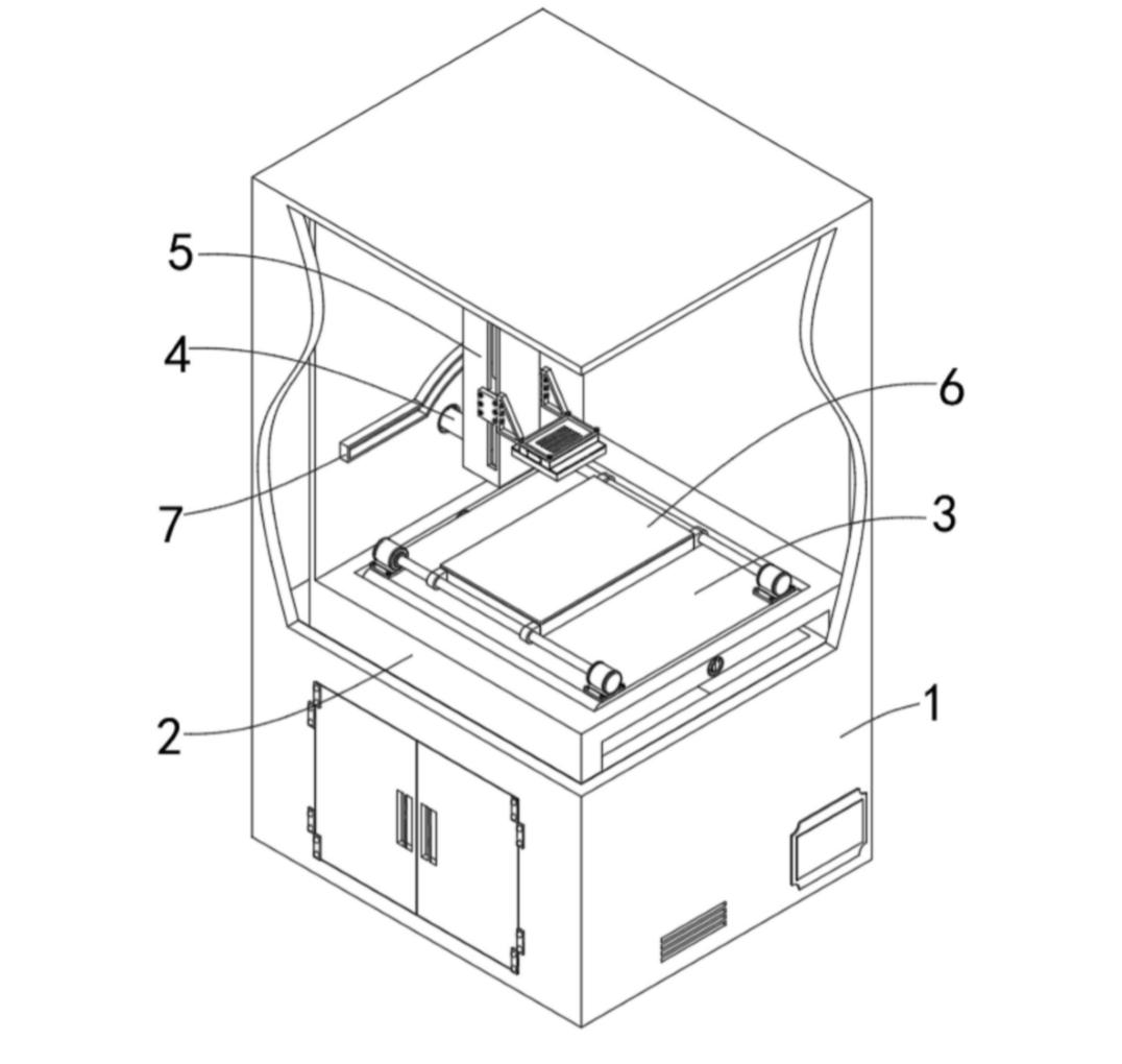 工业品透视解析的X?RAY检测仪结构示意图