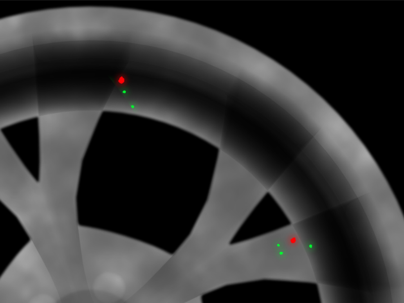 轻合金轮毂二维在线检测图片