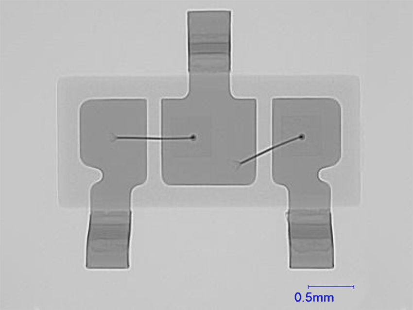双二极管的X射线图像 双二极管的X射线图像