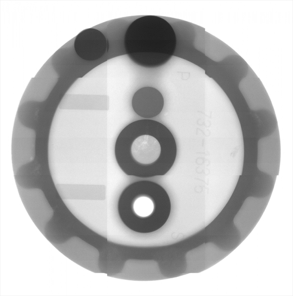 电池顶视X射线检查