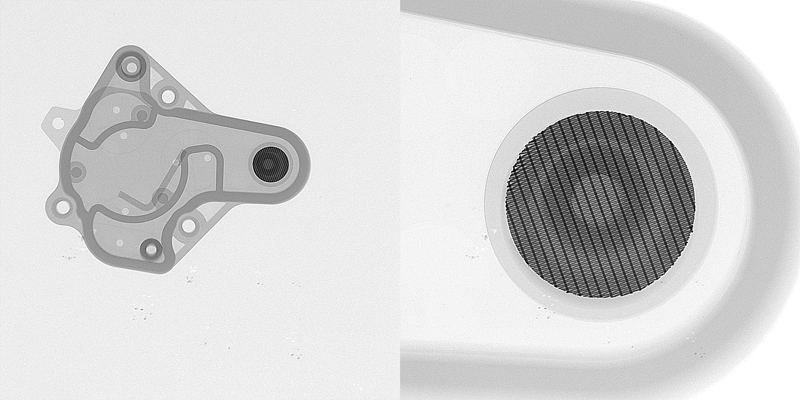 工业喷嘴X-Ray检测图像对比